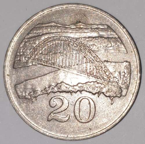 1988 - 20 CENT COIN - ZIMBABWE - (Copper-Nickel)